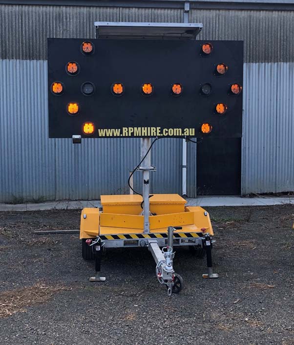 Arrow boards RPM Hire Variable Message Signs