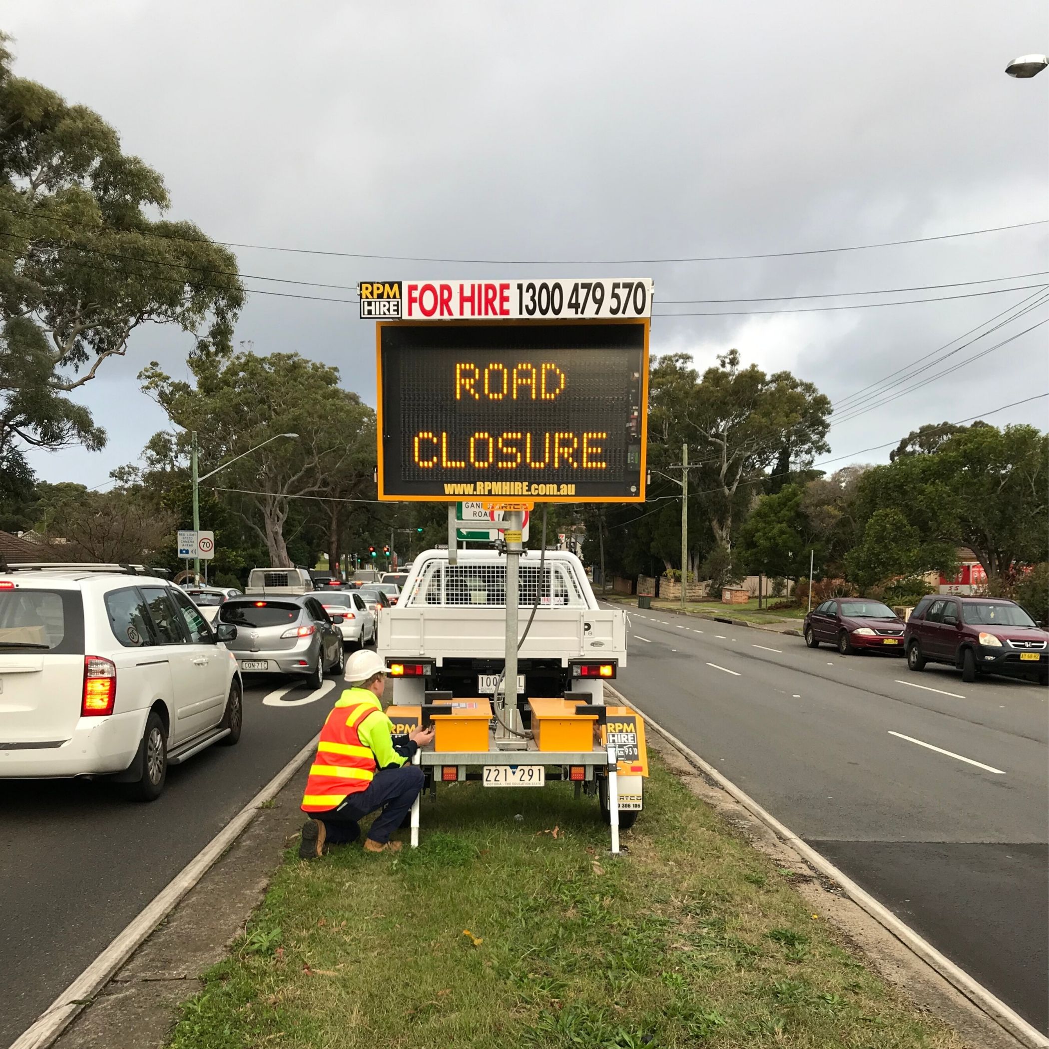 Variable Message Signs Road Closure