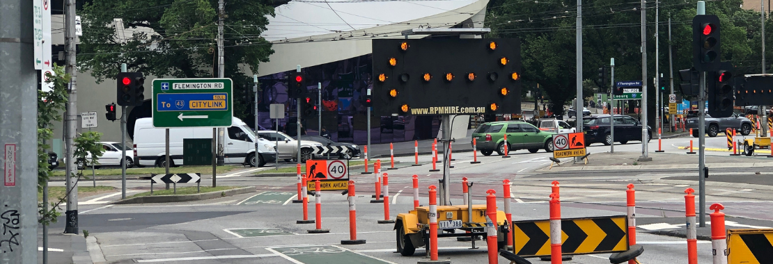 arrow board used for traffic control