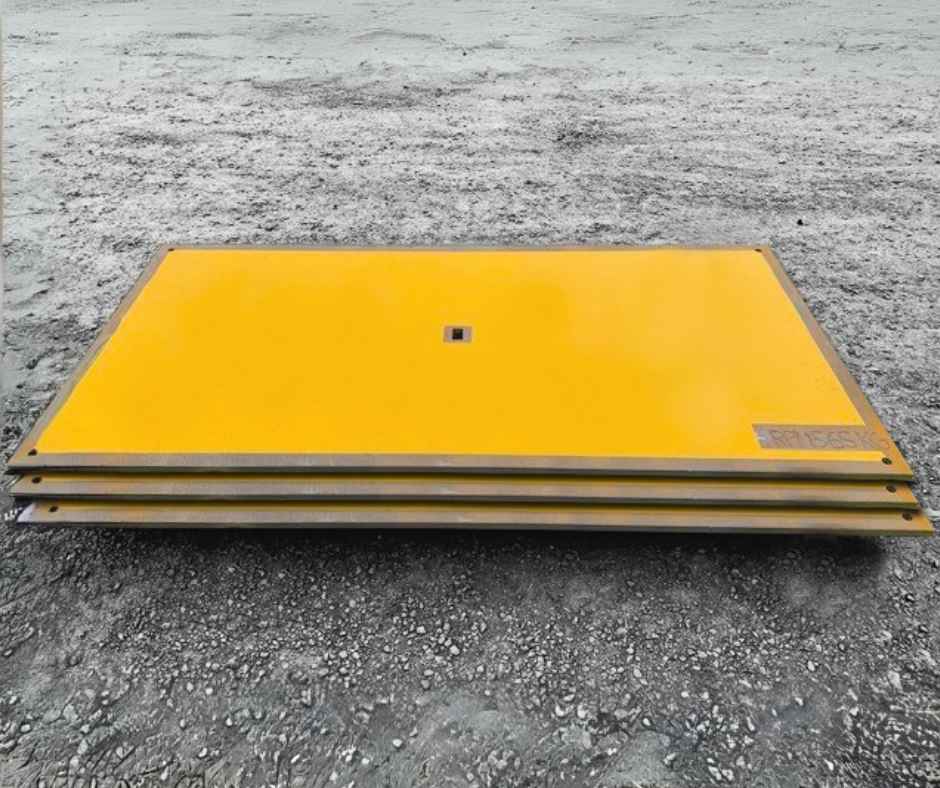 Steel Road Plates Stack - RPM Hire